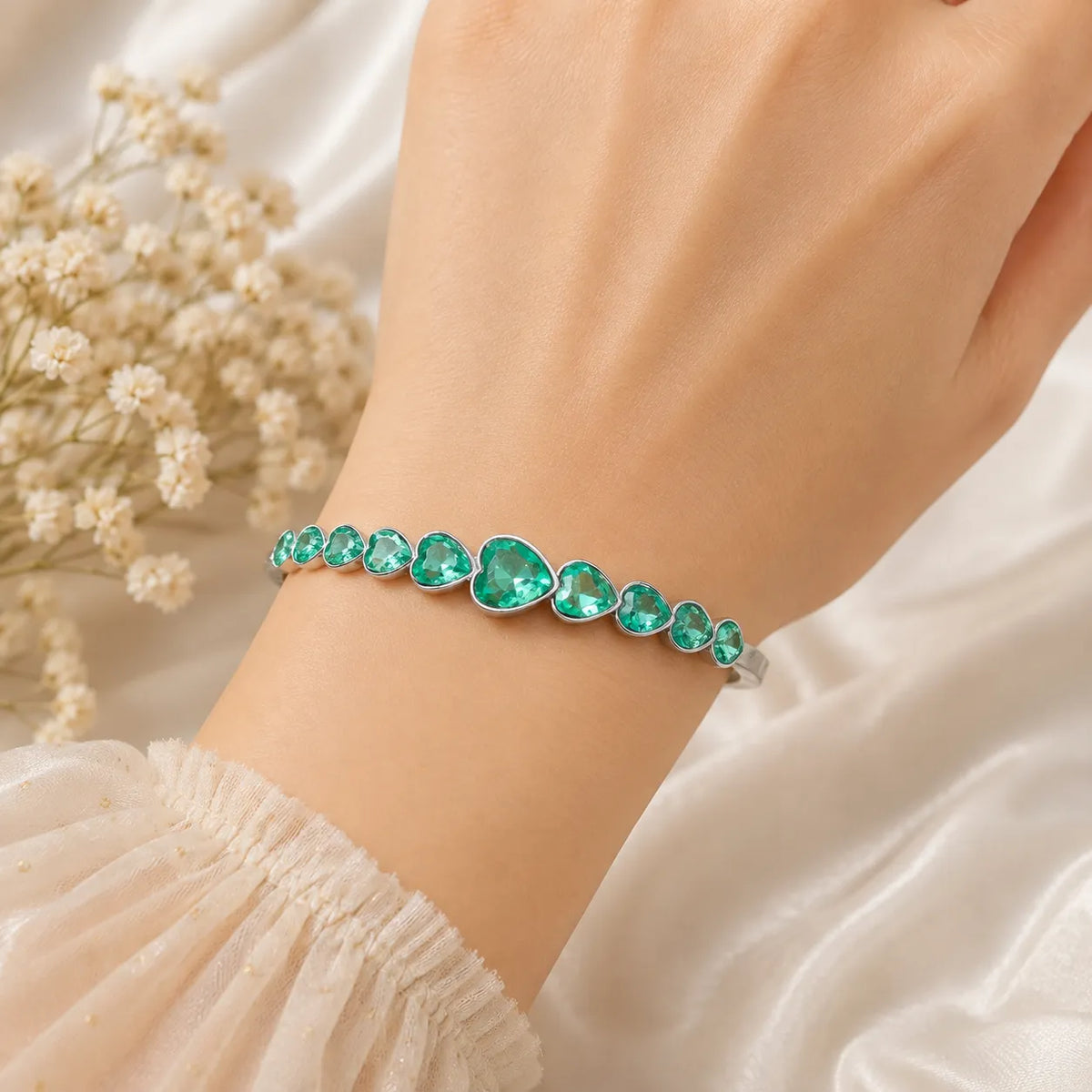 Green Heart Bracelet - BXJ