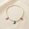 Butterfly Pearls Necklace- BXJ