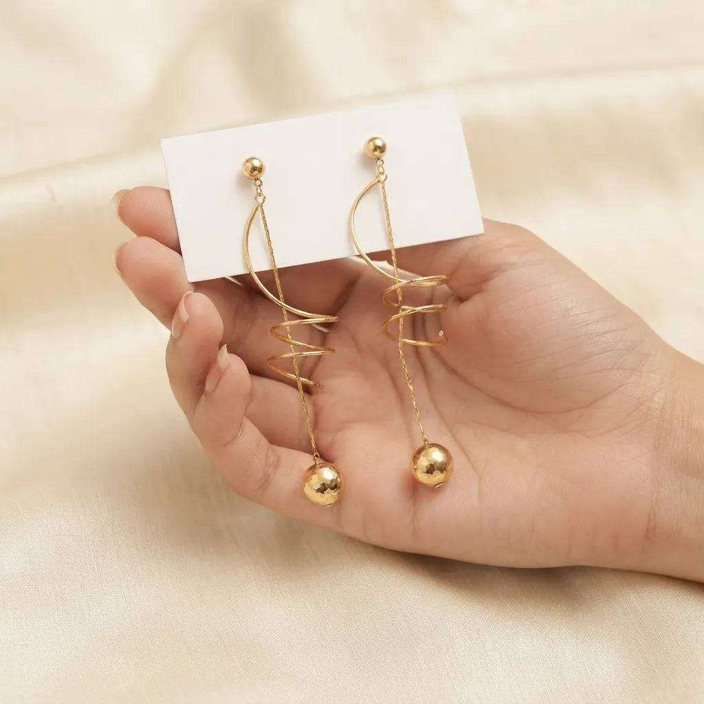Golden Pearl Earrings - BXI