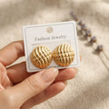 Button Earrings - BXJ