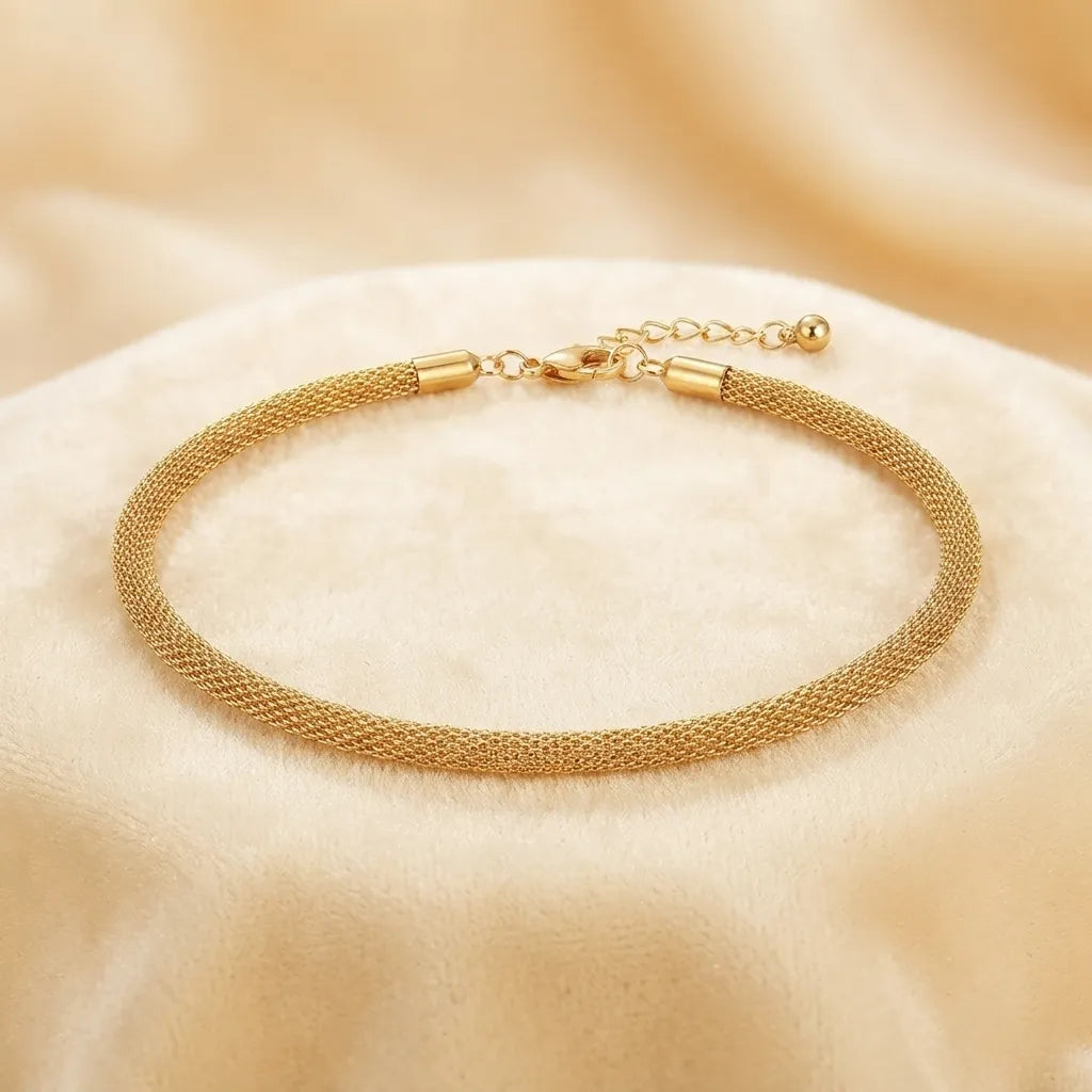 Golden Mesh Bracelet for Women – Elegant & Stylish Jewellery -Metal Bracelet -BXJ