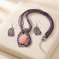 Purple Necklace Set -BXJ