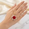 Red Flower Necklace  - BXJ