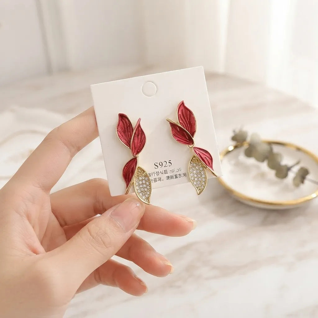Leaf 925 Earrings - BXK
