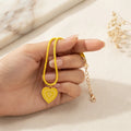 Yellow Heart Necklace- BXJ