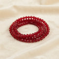 Red Crystal Beaded Bracelet for Women - Bracelets Pack -BXJ