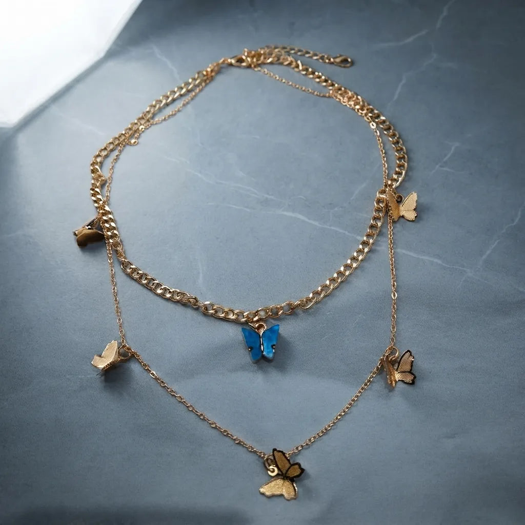 Butterfly Necklace Set -BXJ