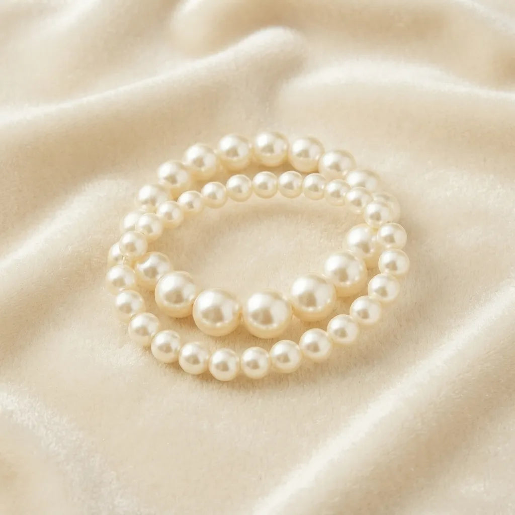 White Pearl Bracelet for Women - Pearls Bracelet -BXJ