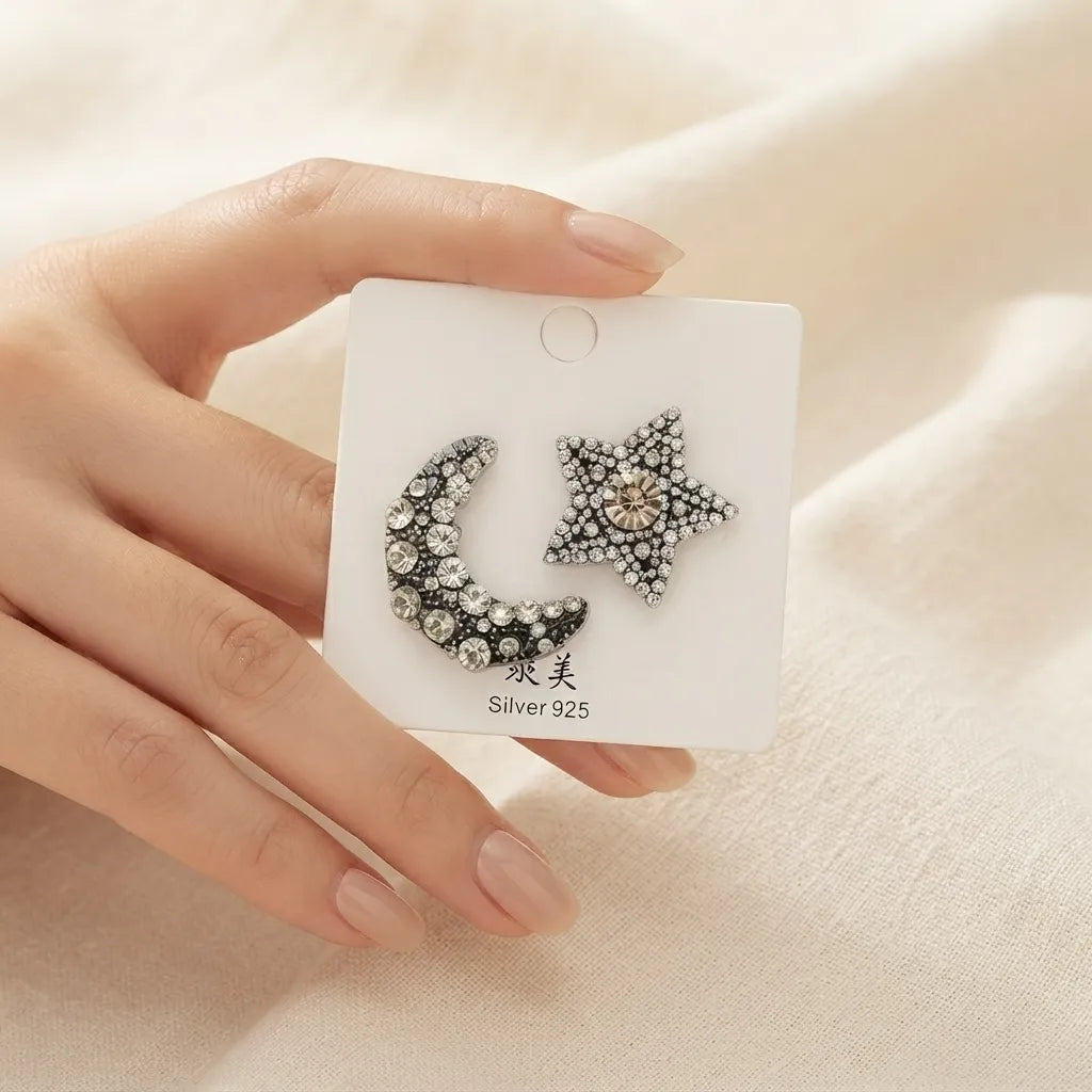 Moon Star Earrings  -BXJ