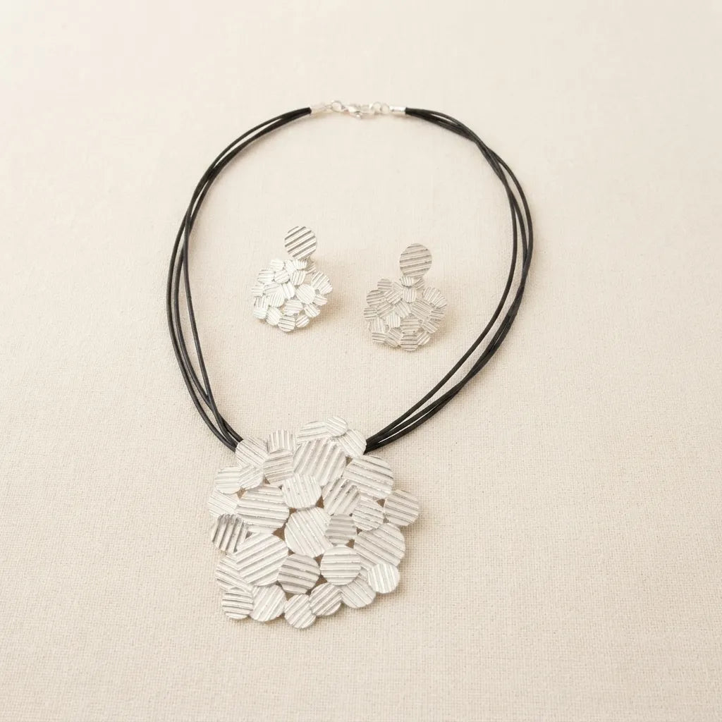 Silver Necklace set -BXH