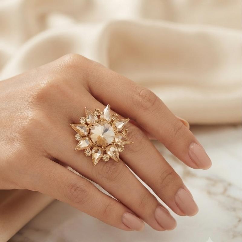 Golden Adjustable Ring