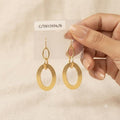 Golden Metal Earrings - BXF