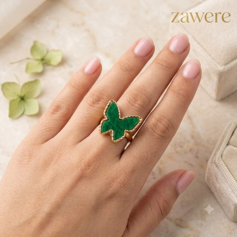 Green Butterfly Ring - BXD