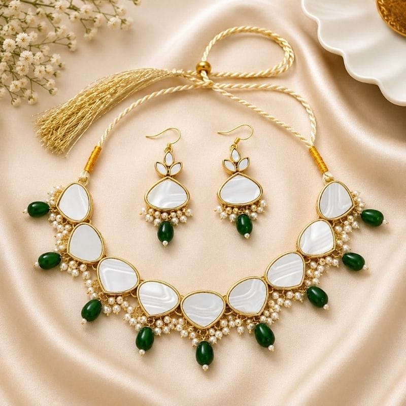 Green Kundan Necklace