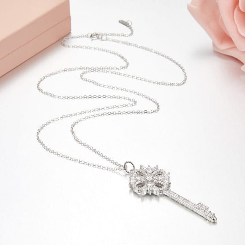 Silver Key Necklace - BXA