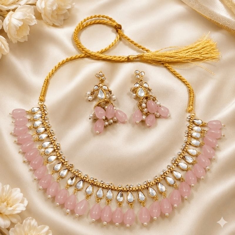 Pink Pearls Necklace