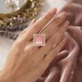 Pink adjustable ring