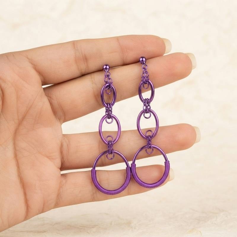 Purple Earrings - BXF