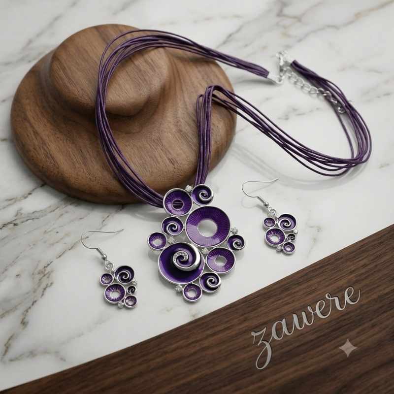 Purple Necklace Set - BXD
