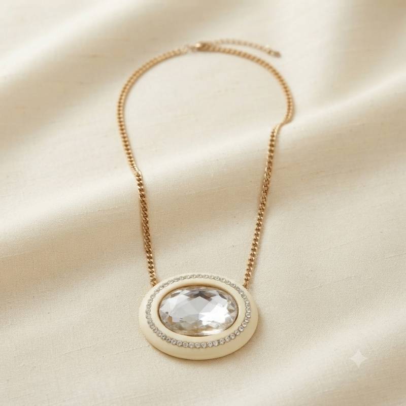 Rhinstone Stone Necklace
