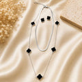 Silver Black Necklace