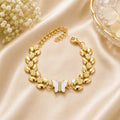 White Butterfly Bracelet